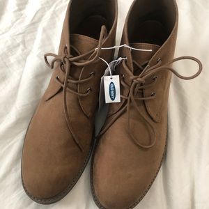 Water-Repellent Faux-Suede Dessert Chukka boots